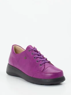 – Schnürschuh aus Kalbleder Violett-Finn Comfort Clearance