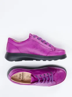 – Schnürschuh aus Kalbleder Violett-Finn Comfort Clearance