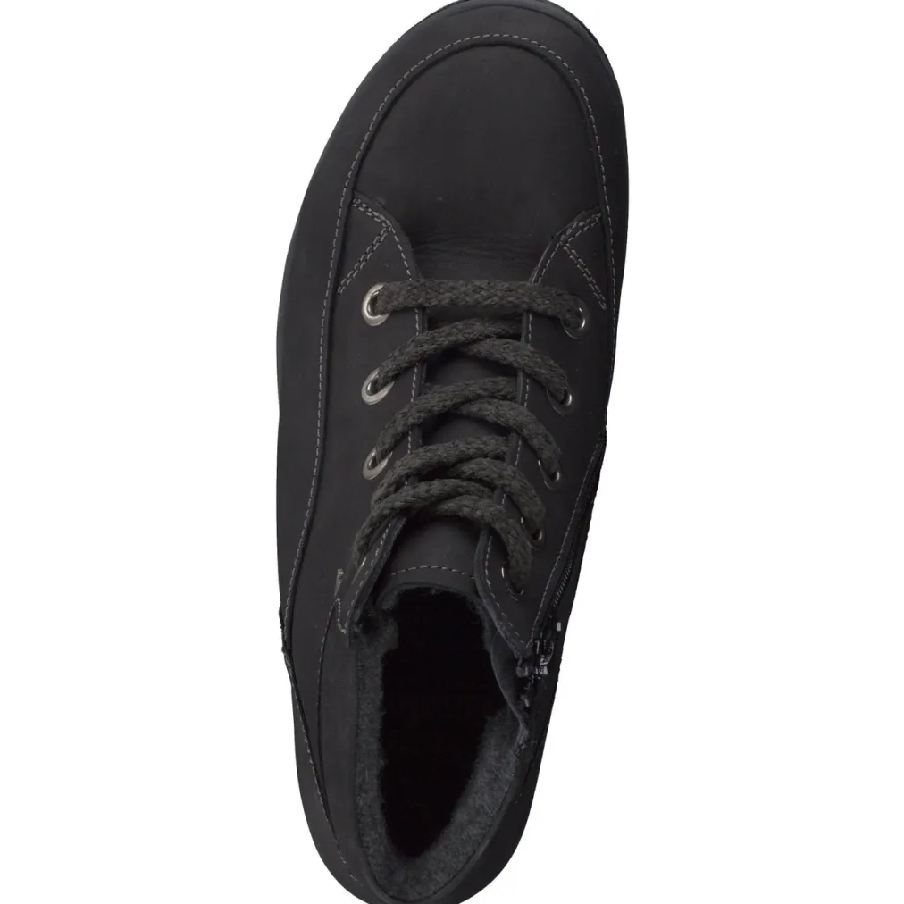 – Schnürstiefelette aus Nubukleder-Finn Comfort New