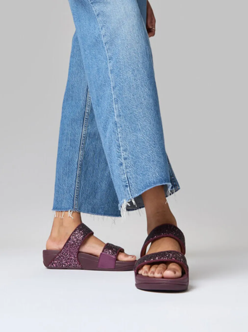 – Pantolette aus Metallic mit Glitter-Finish-FitFlop Outlet