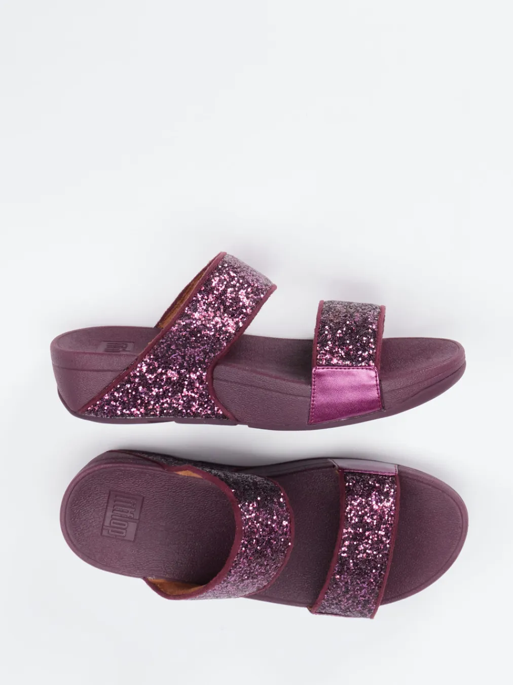 – Pantolette aus Metallic mit Glitter-Finish-FitFlop Outlet