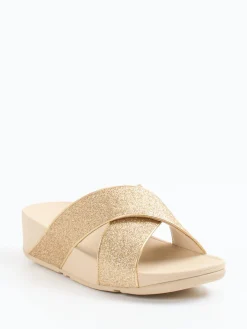 – Pantolette aus Textil in Champagner-FitFlop