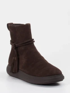 – Stiefeletten aus Veloursleder Dunkel-FitFlop New