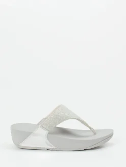 – Zehentrenner aus Textil in Hell-FitFlop