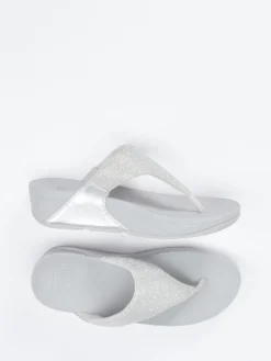 – Zehentrenner aus Textil in Hell-FitFlop