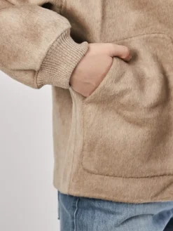 – Bomberjacke aus Wolle in Beige-FLONA New