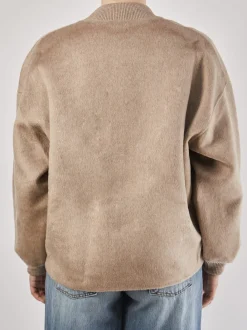 – Bomberjacke aus Wolle in Beige-FLONA New