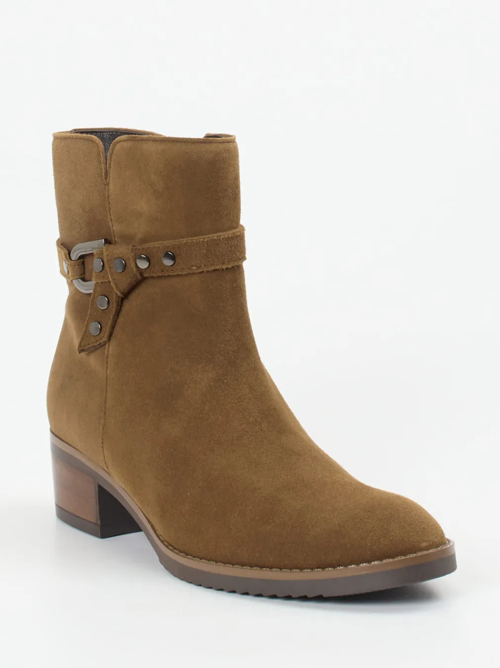 – Ankle Boots aus Veloursleder cognac-Gabor Best