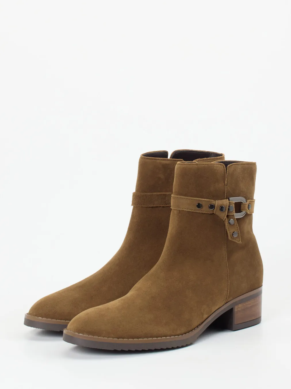 – Ankle Boots aus Veloursleder cognac-Gabor Best