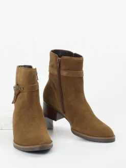 – Ankle Boots aus Veloursleder cognac-Gabor Best