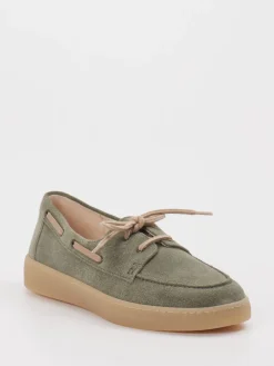 – Bootsschuh aus Veloursleder oliv-Gabor Clearance