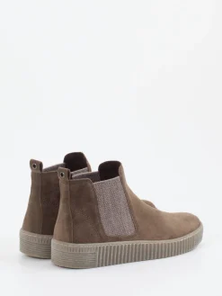 – Chelsea Boots aus Veloursleder taupe-Gabor New