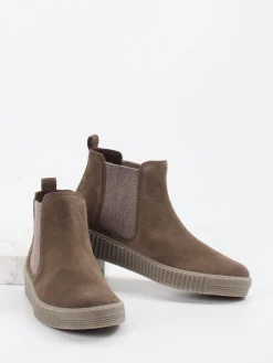 – Chelsea Boots aus Veloursleder taupe-Gabor New