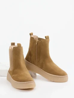 – Chelsea Boots aus Veloursleder camel-Gabor