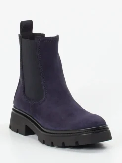 – Chelsea Boots aus Veloursleder Dunkelviolett-Gabor Hot