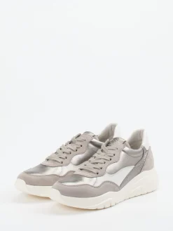 – Chunky Sneaker aus Kalbleder Silbermetallic-Gabor Discount