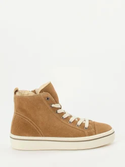 – High-Top Sneaker aus Veloursleder karamell-Gabor New