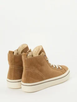– High-Top Sneaker aus Veloursleder karamell-Gabor New