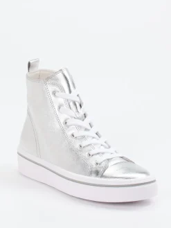 – High-Top-Sneaker aus Metallicleder-Gabor Best