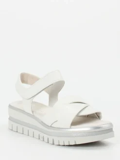 – Keilsandalette aus Lammleder Offwhite-Gabor Discount