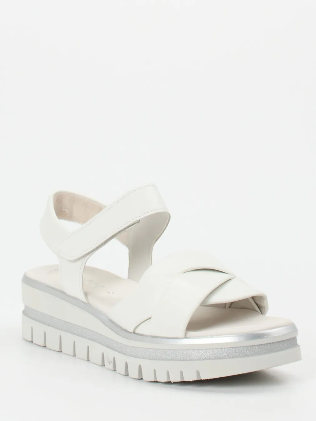 – Keilsandalette aus Lammleder Offwhite-Gabor Discount