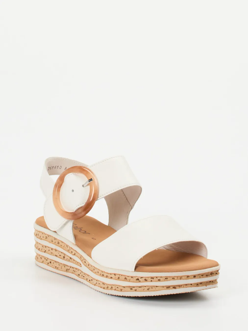 – Keilsandalette aus Lammleder Offwhite-Gabor Best
