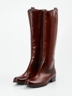 – Kniehohe Stiefel aus Glattleder kastanien-Gabor