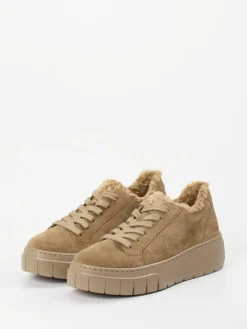 – Plateau-Sneaker aus Lammleder sandbeige-Gabor Clearance