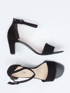 – Sandalette aus Veloursleder-Gabor Online