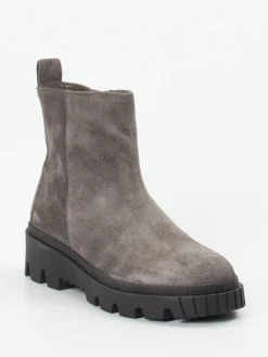 – Stiefelette aus Veloursleder in Stein-Gabor Sale