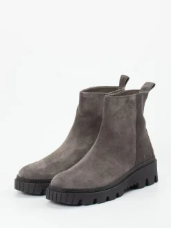 – Stiefelette aus Veloursleder in Stein-Gabor Sale