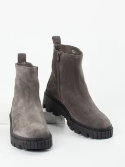 – Stiefelette aus Veloursleder in Stein-Gabor Sale