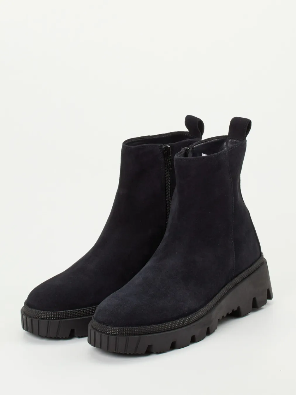 – Stiefeletten aus Veloursleder tiefschwarz-Gabor Discount