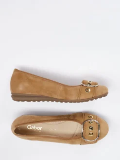 – Ballerinas aus Veloursleder hell-Gabor Comfort Online