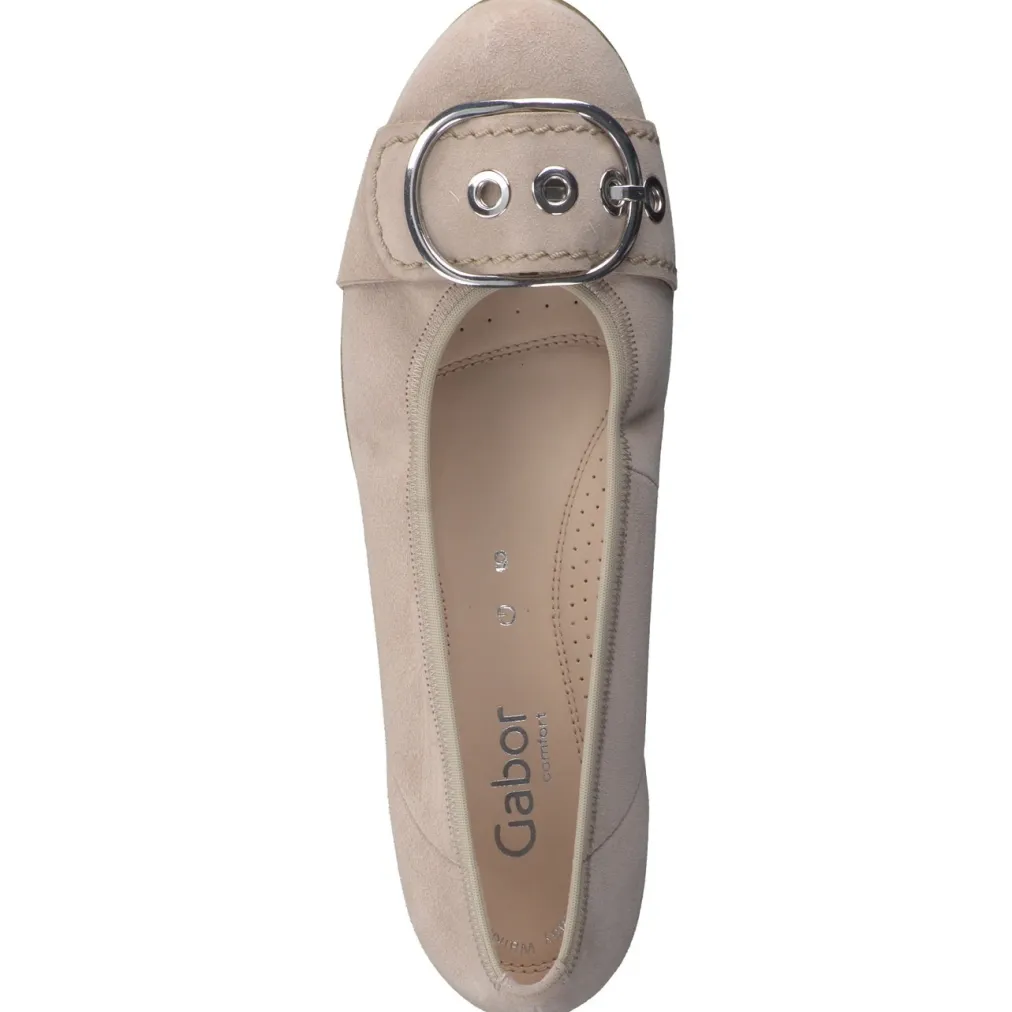 – Ballerinas aus Veloursleder-Gabor Comfort Discount