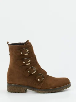 – Biker Boots aus Veloursleder-Gabor Comfort Clearance