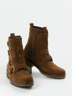 – Biker Boots aus Veloursleder-Gabor Comfort Clearance