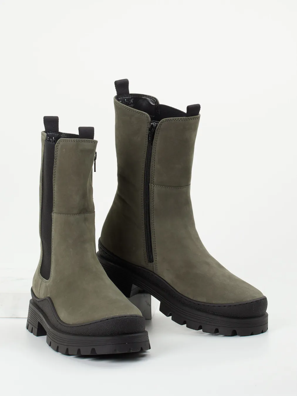 – Chelsea Boots aus Nubukleder oliv-Gabor Comfort Best