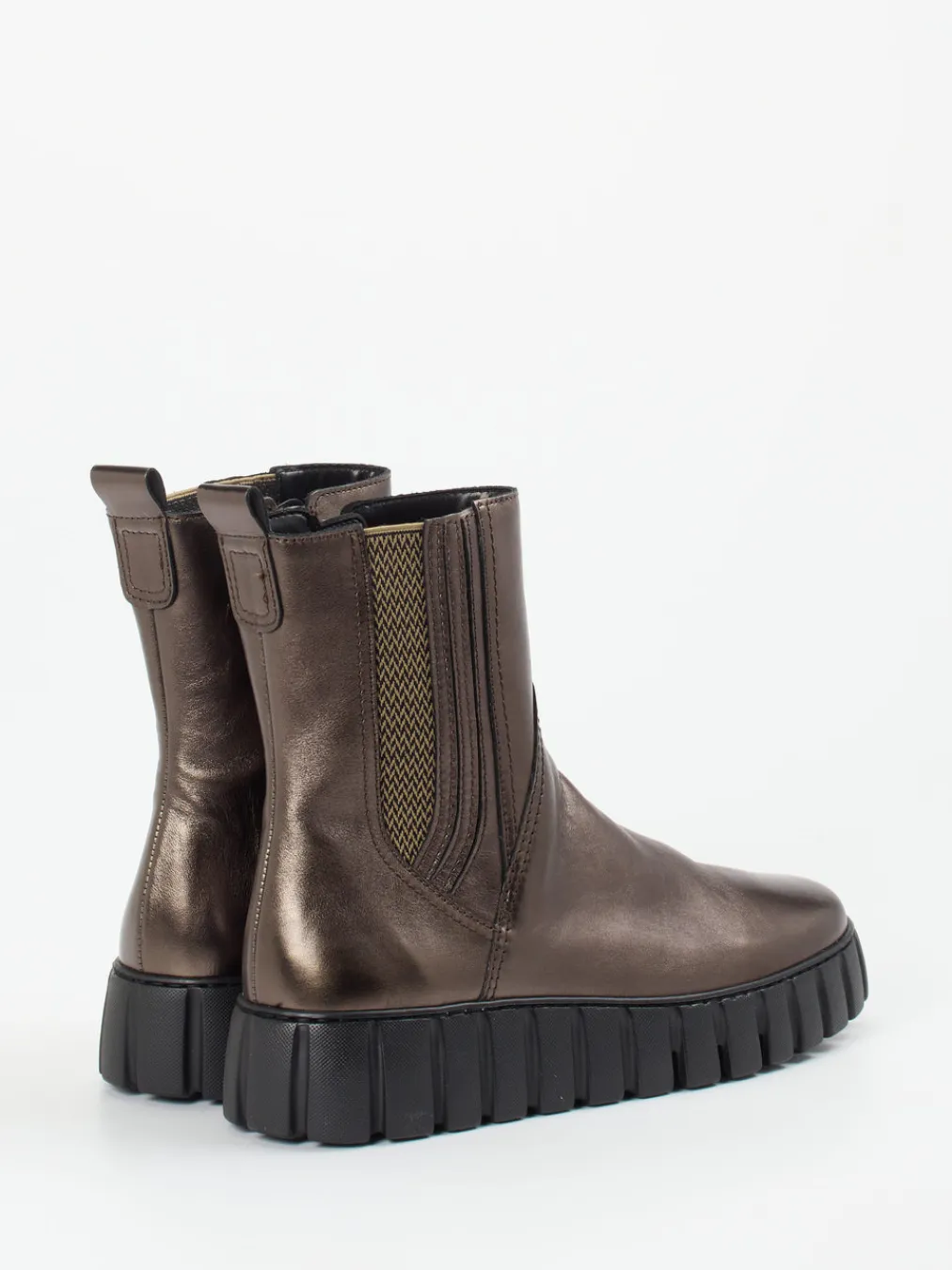 – Chelsea Boots aus Metallicleder bronze-Gabor Comfort Best