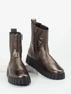 – Chelsea Boots aus Metallicleder bronze-Gabor Comfort Best