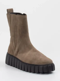 – Chelsea Boots aus Veloursleder Taupe-Gabor Comfort Discount