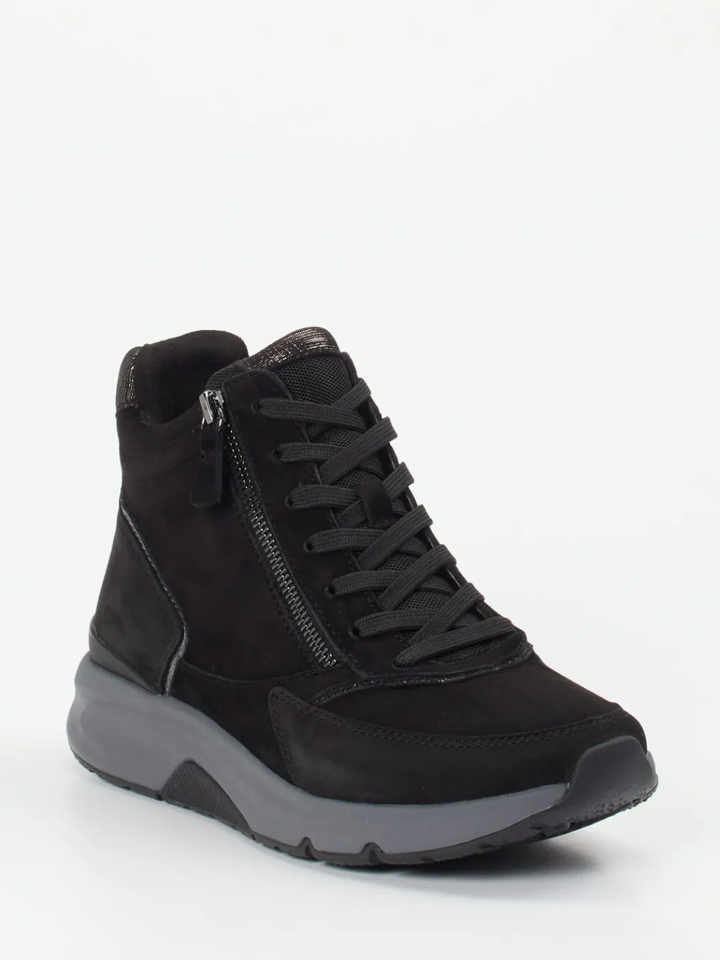 – High-Top Sneaker aus Veloursleder-Gabor Comfort