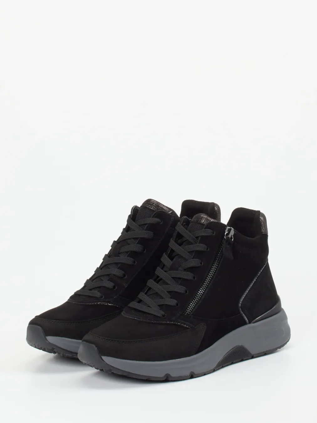 – High-Top Sneaker aus Veloursleder-Gabor Comfort
