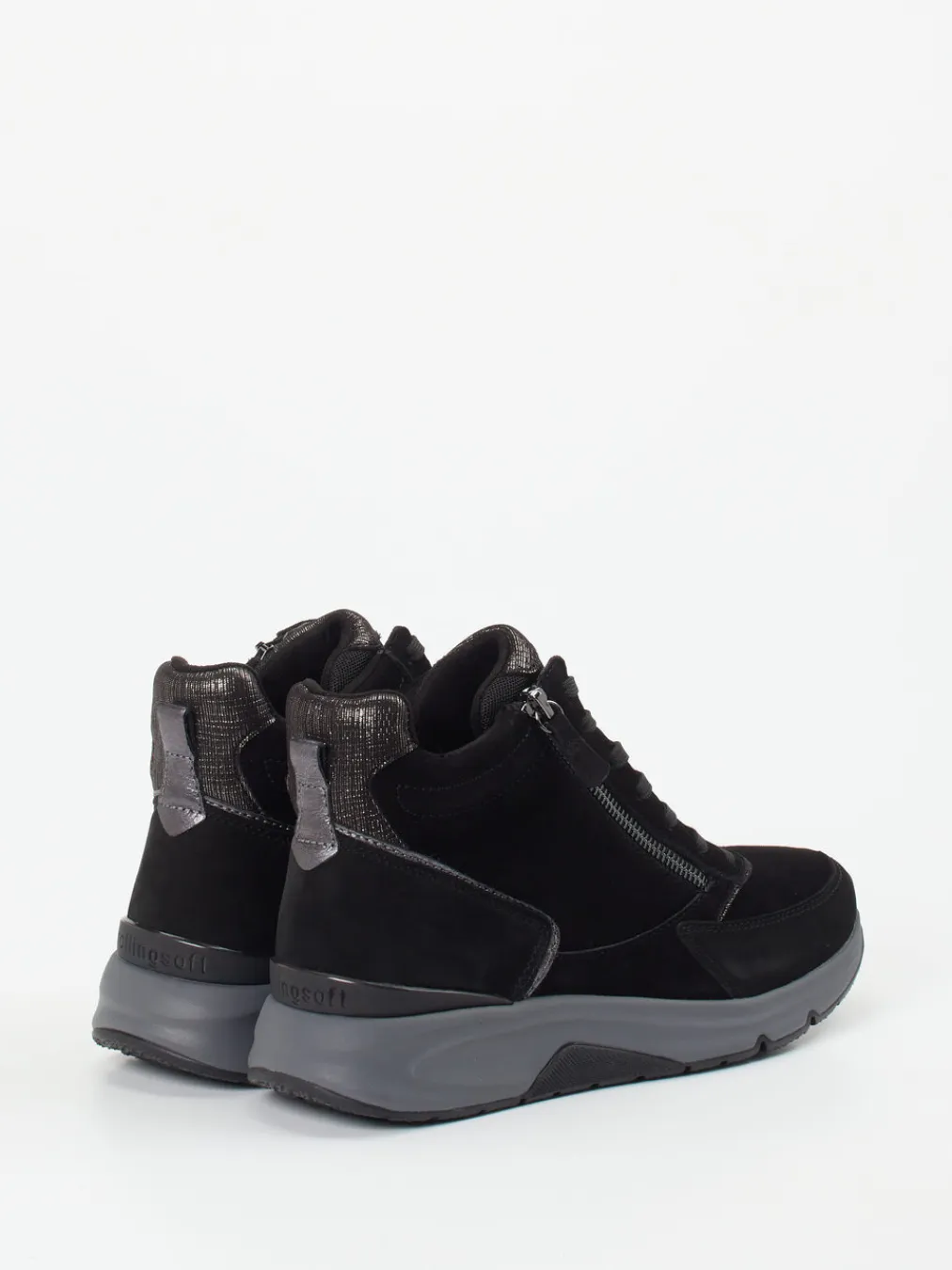 – High-Top Sneaker aus Veloursleder-Gabor Comfort