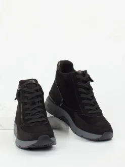 – High-Top Sneaker aus Veloursleder-Gabor Comfort