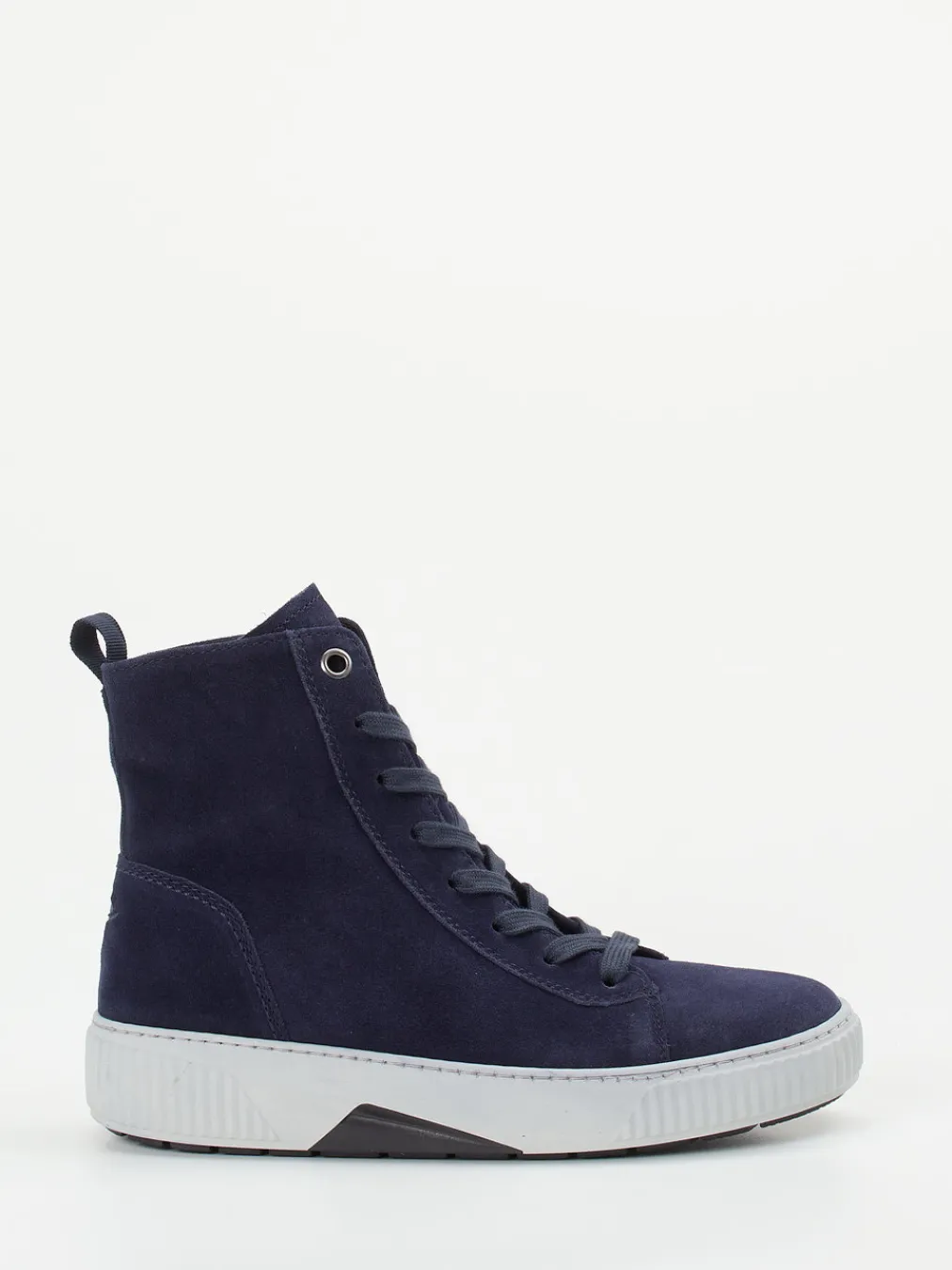 – High-Top Sneaker aus Veloursleder Dunkel-Gabor Comfort Outlet