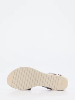 – Keilsandaletten aus Metallicleder Lavendelgrau-Gabor Comfort Outlet