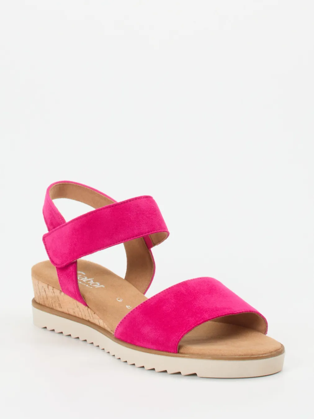 – Keilsandalette aus Veloursleder-Gabor Comfort
