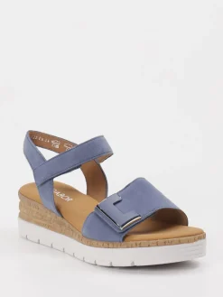 – Keilsandaletten aus Veloursleder jeans-Gabor Comfort