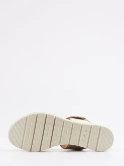 – Komfort-Pantolette aus Metallicleder Champagner-Gabor Comfort New